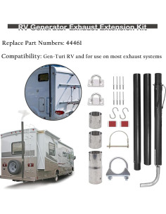 Kit de Extensión de Escape para Generador RV QSRUN 44461 - Ventilación Segura 2