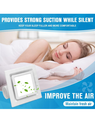 Ventilador Extractor de Baño con Luz LED CMOOD 35W 110 CFM