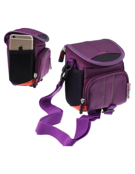Bolsa de hombro morada Navitech para cámara Kodak Printomatic