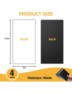 Cubiertas Magnéticas FINDMAG 20.32x39.37 cm - Paquete de 4 2