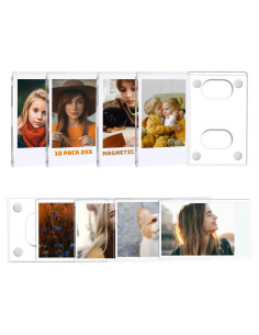 Paquete de 10 Marcos de Fotos Magnéticos LIANHELILAI 5x7.6 cm