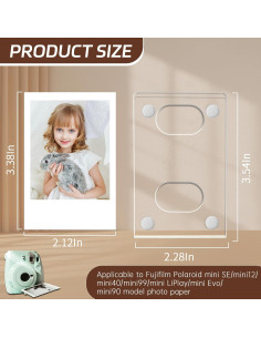 Paquete de 10 Marcos de Fotos Magnéticos LIANHELILAI 5x7.6 cm 2