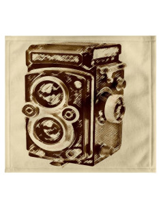 Toalla Decorativa 3dRose 30x28 cm Cámara Vintage