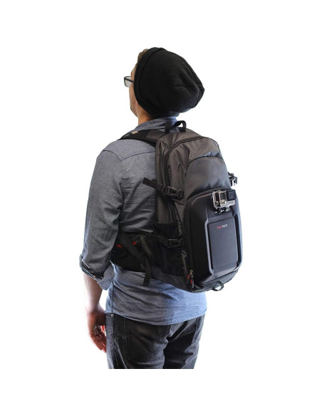 Mochila para cámara Navitech negra con kit 30 en 1 ajustable