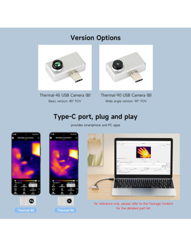 Cámara Térmica Infrarroja Waveshare para Smartphone Tipo-C