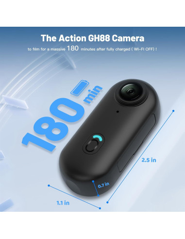 Cámara Corporal Mini 4K Meoilkolnm 128GB Portátil