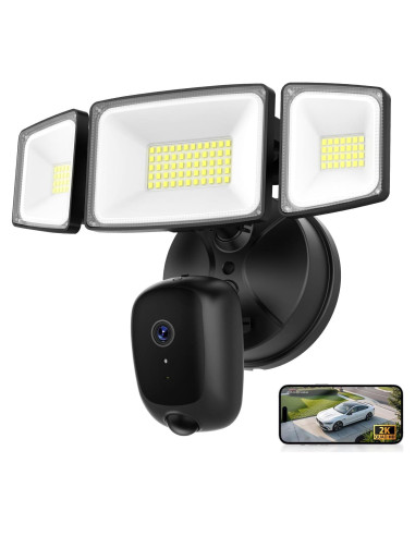 Cámara de Inundación Onforu 2K HD 55W con Luz y Alarma