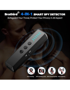 Detector de Cámara Oculta Brathird S600 - 4 en 1, 30m 2