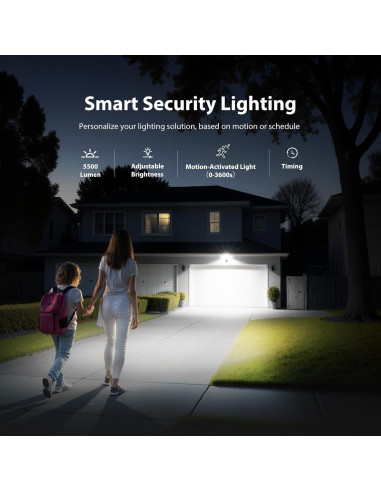 Cámara de Inundación Onforu 2K HD 55W con Luz y Alarma