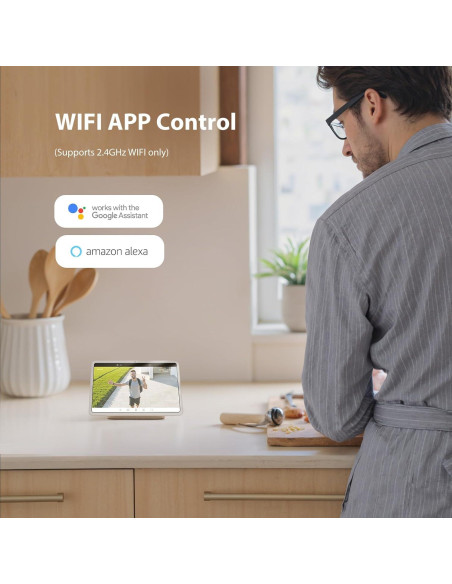 Cámara de Inundación Onforu 2K HD 55W con Luz y Alarma