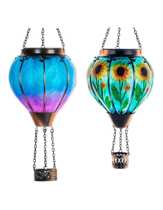 Linterna Solar de Globo Aerostático Starsoul 2PCS con Llama