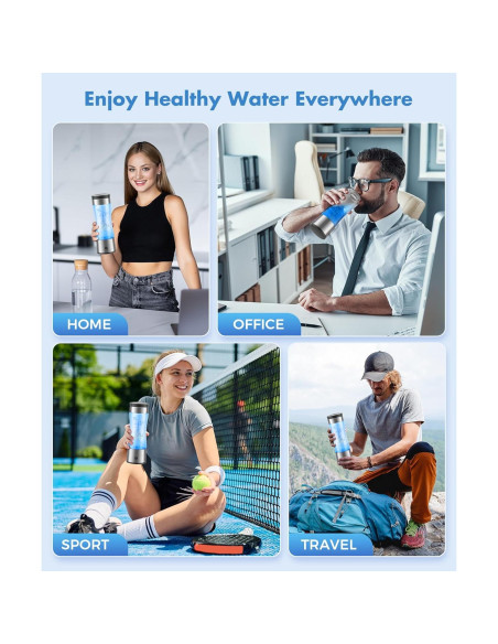 Botella de Agua de Hidrógeno Hecwet A2 20.5cm 0.84kg