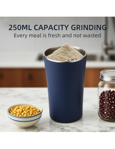 Molino de café eléctrico Undoria 300W acero inoxidable 250ml