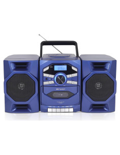 Reproductor de CD y casete Emerson Boombox - Azul, 3.6 kg