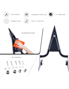 Soporte de Equipaje Ajustable Kinglemc para Harley FXSB FXSE FXST 2