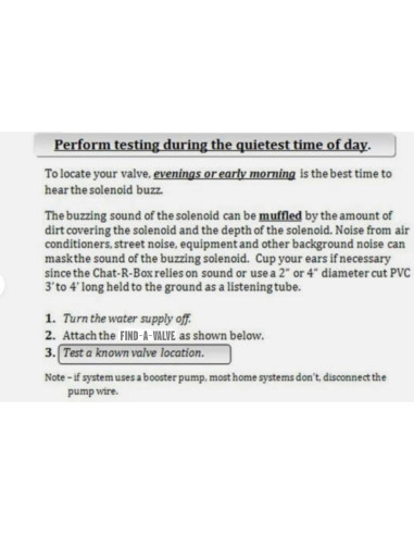 Localizador de Válvula Find-A-Valve V1.0 para Aspersores