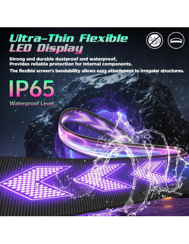 Luces LED Ojos del Diablo Dienspeak 49.1x11 cm Control Remoto