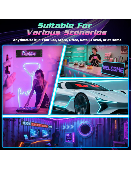 Luces LED Ojos del Diablo Dienspeak 49.1x11 cm Control Remoto