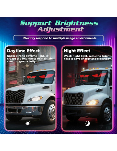 Luces LED Ojos del Diablo Dienspeak 49.1x11 cm Control Remoto