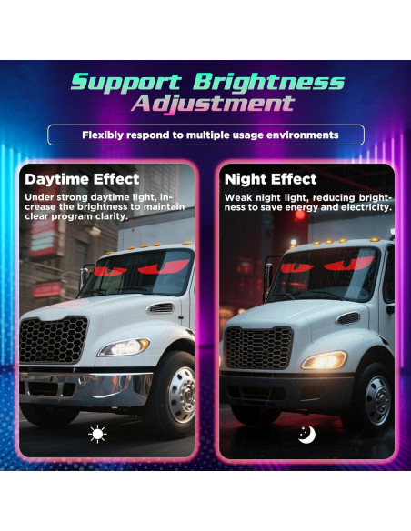 Luces LED Ojos del Diablo Dienspeak 49.1x11 cm Control Remoto