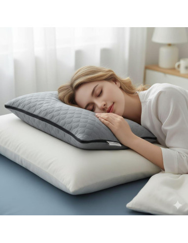 Almohada para Perforación de Orejas HELLiHOME - Espuma Viscoelástica Ajustable