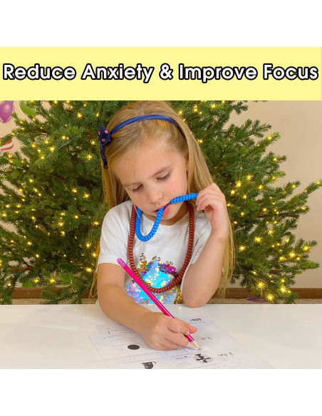 Collares y Pulseras Masticables Sensory Kids - Set de 12