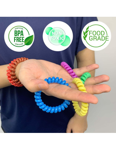 Collares y Pulseras Masticables Sensory Kids - Set de 12