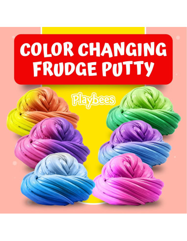 Masilla Terapéutica que Cambia de Color Playbees 12 Paquetes