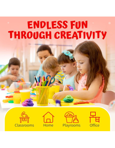 Masilla Terapéutica que Cambia de Color Playbees 12 Paquetes