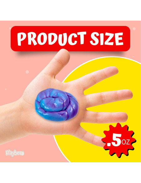 Masilla Terapéutica que Cambia de Color Playbees 12 Paquetes