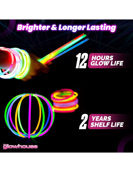 Paquete de 205 Palos de Luz Brillantes The Glowhouse