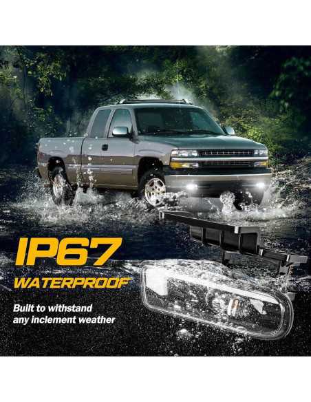 Luces de Niebla LED M MIBAHE para Chevy Silverado 1999-2006