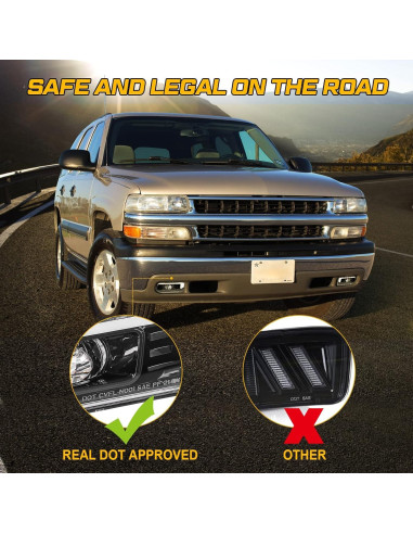 Luces de Niebla LED M MIBAHE para Chevy Silverado 1999-2006