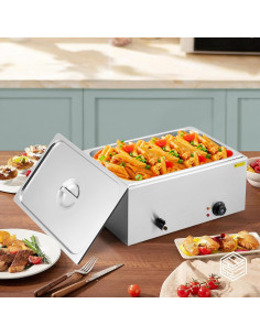 Calentador de Comida Eléctrico Festisoul 21QT 600W Bain Marie 2