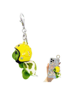 Llavero de Tortuga Marina de Peluche Jizlan Amarillo 22g