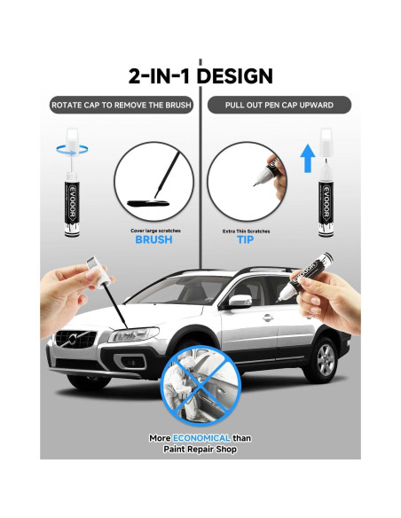 Pintura de Retoque EVOOOR Blanco Cristal 707 11.8 ml 2 en 1