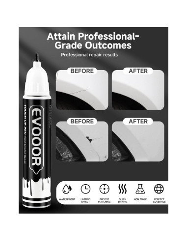 Pintura de Retoque EVOOOR Blanco Cristal 707 11.8 ml 2 en 1