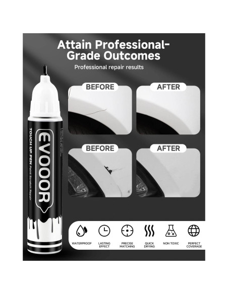 Pintura de Retoque EVOOOR Blanco Cristal 707 11.8 ml 2 en 1