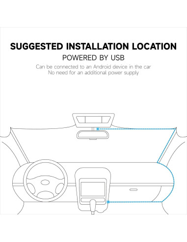 Cámara de Coche USB B&DOG XSIN BLACK-32G con 32GB SD