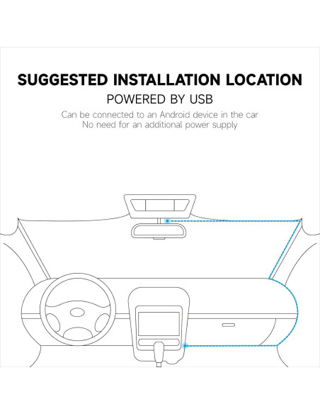 Cámara de Coche USB B&DOG XSIN BLACK-32G con 32GB SD