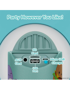 Altavoz Bluetooth Squishmallows Teal Multi - Resistente al Agua 2