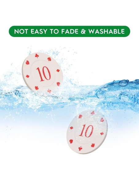 Juego de Fichas de Póker WAONIQ 100 PCS 35 mm Colores