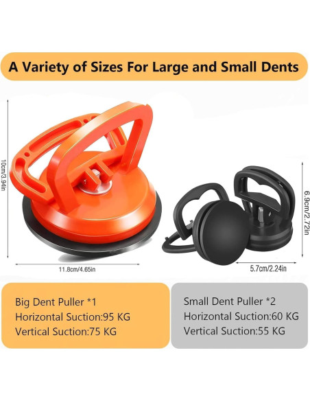 Extractor de Abolladuras YUTAOWH XFGJ3 - Kit Completo