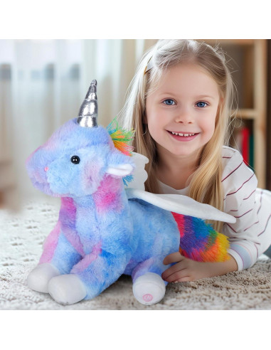 Unicornio de Peluche Iluminado CozyWorld 42 cm LED