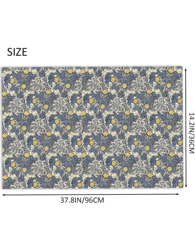 Papel Tapiz Autoadhesivo Miniatura Apalurmeer 48x36 cm Azul Oscuro