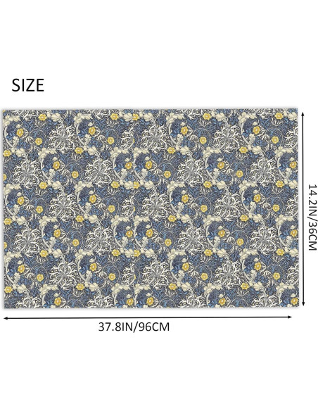 Papel Tapiz Autoadhesivo Miniatura Apalurmeer 48x36 cm Azul Oscuro