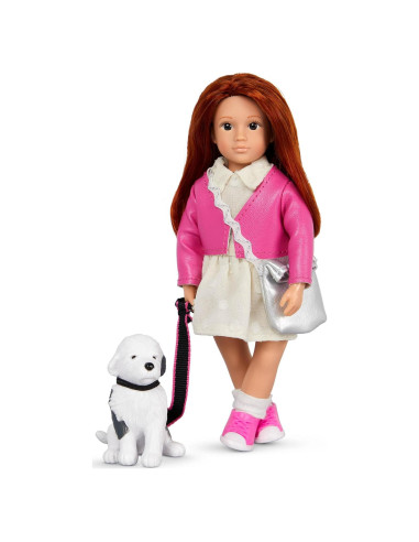 Muñeca Mini Emmelina y Perro Otis - Juego 15.24 cm