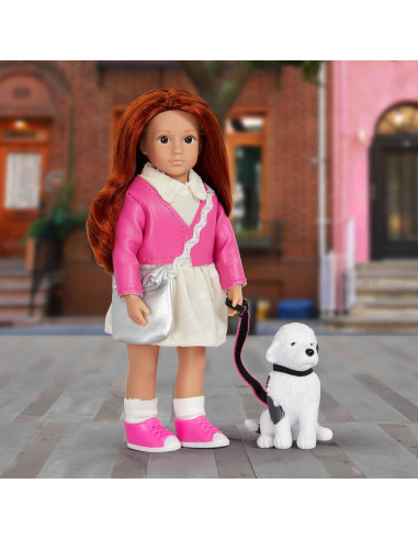 Muñeca Mini Emmelina y Perro Otis - Juego 15.24 cm