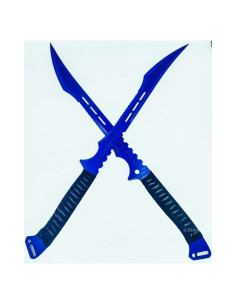 Juego de Espadas Ninja DamaskerUS 2 Piezas Acero Inoxidable 68.58 cm
