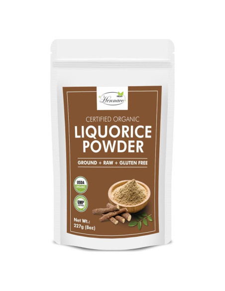 Polvo de Regaliz Orgánico Hennaco 227 Gramos - Endulzante Natural